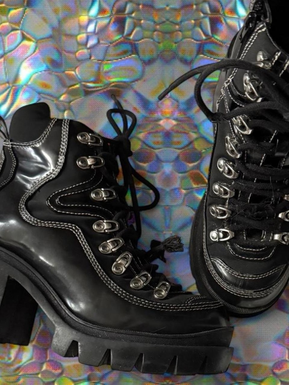 Jeffrey
Campbell Women's Road Rage boot in patent